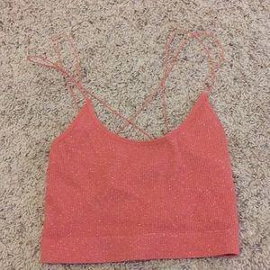 Urban Out. Cindy Sparkle Seamless Cropped Cami